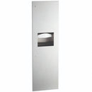 Bobrick B-39003 Combination Commercial Paper Towel Dispenser/Waste Receptacle, Recessed-Mounted, Stainless Steel