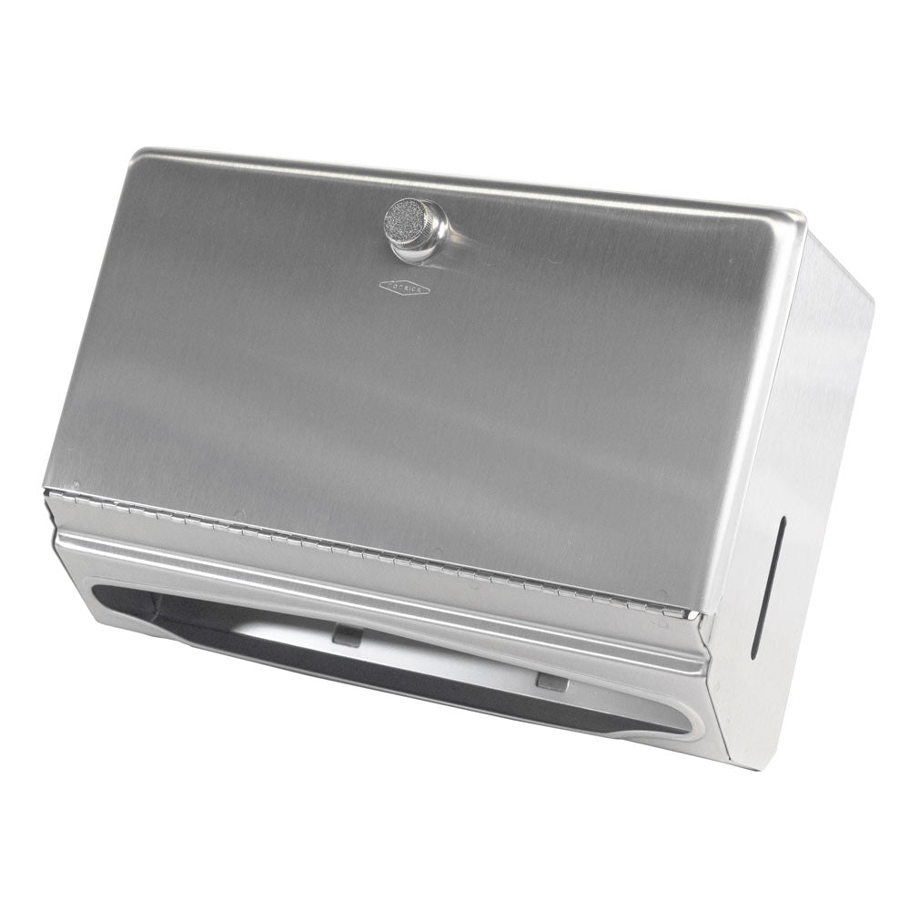 Bobrick B-2621 Commercial Paper Towel Dispenser, Surface-Mounted, Stainless Steel