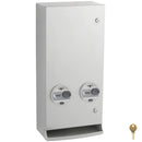 Bobrick B-2706C Commercial Restroom Sanitary Napkin/ Tampon Dispenser, Free-Operated, Surface-Mounted, Stainless Steel