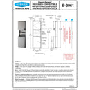Bobrick B-3961 Combination Commercial Paper Towel Dispenser/Waste Receptacle, Recessed-Mounted, Stainless Steel