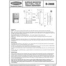 Bobrick B-2888 Commercial Toilet Paper Dispenser, Surface-Mounted, Stainless Steel w/ Satin Finish