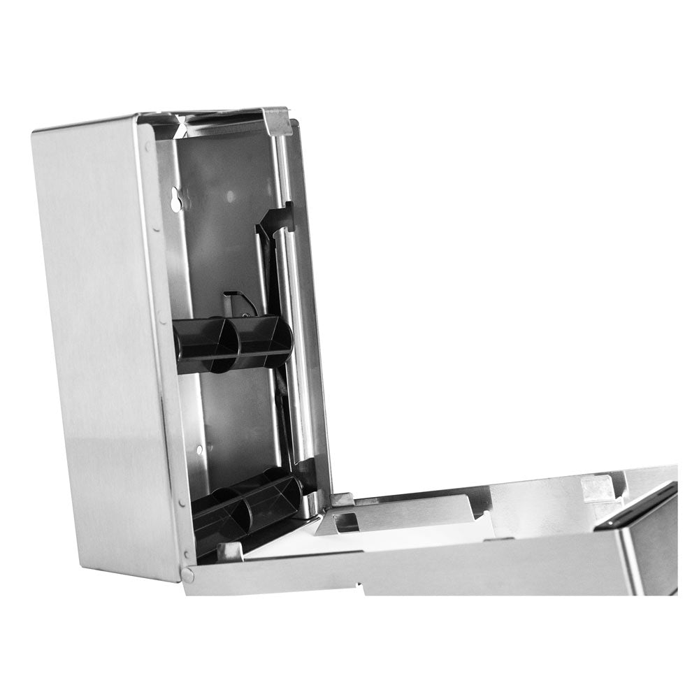 Bobrick B-2888 Commercial Toilet Paper Dispenser, Surface-Mounted, Stainless Steel w/ Satin Finish