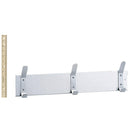 Bobrick B-232x24 Commercial Clothes Hook Strip, 24" W x 6-1/2" H x 2-1/4" D Stainless Steel
