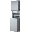 Bobrick B-39617 Combination Commercial Paper Towel Dispenser/Waste Receptacle, Recessed-Mounted, Stainless Steel