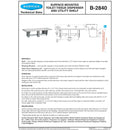 Bobrick B-2840 Toilet Paper Dispenser Utility Shelf, 16" W x 3-7/8" H x 5" D, Surface-Mounted, Stainless Steel w/ Satin Finish