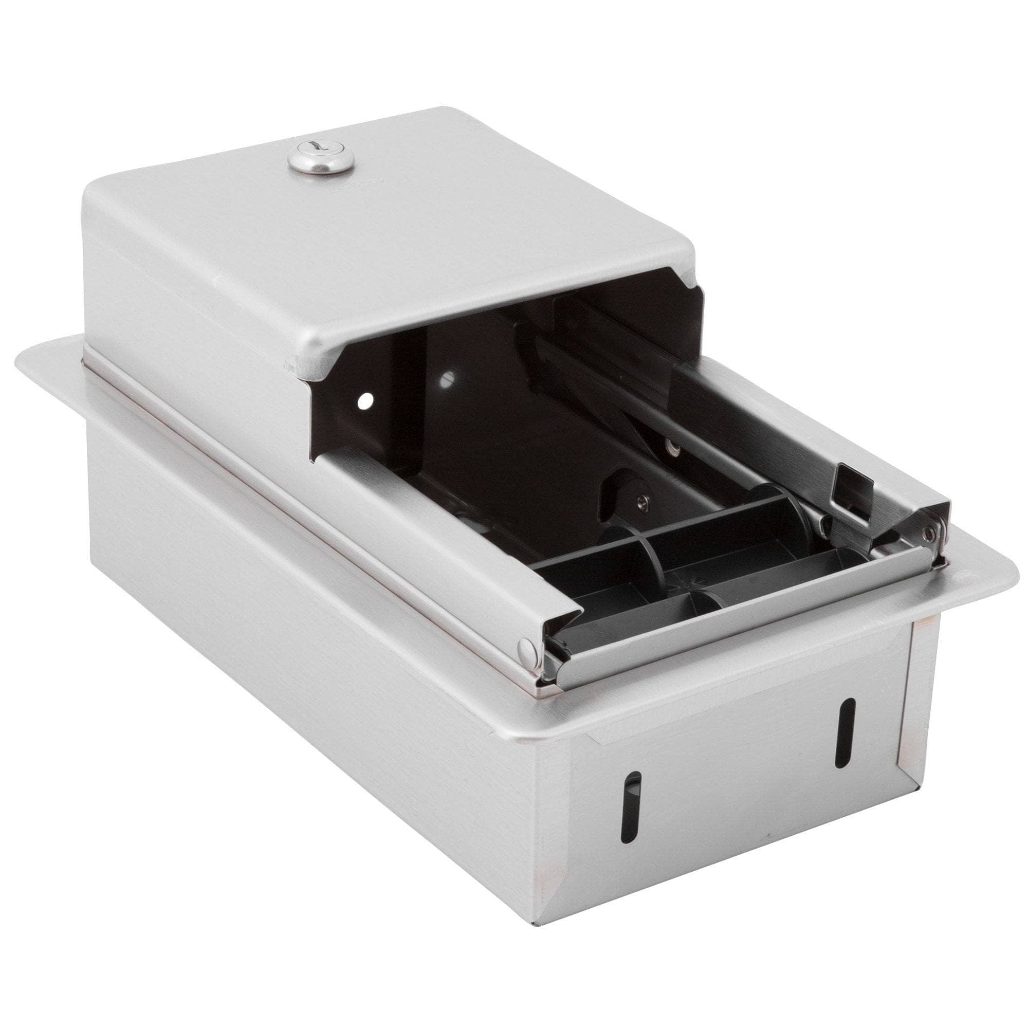 Bobrick B-3888 Commercial Toilet Paper Dispenser, Recessed-Mounted, Stainless Steel w/ Satin Finish - TotalRestroom.com