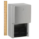 Bobrick B-4288 Commercial Toilet Paper Dispenser, Surface-Mounted, Stainless Steel w/ Satin Finish
