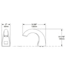 Bobrick B-826 Commercial Liquid Soap Dispenser, Countertop Mounted, Touch-Free, Stainless Steel - 6" Spout Length (Soap Not Included - Please See B-826.18) - TotalRestroom.com