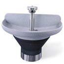 Bradley 54" Semi-Circular Terreon Washfountain, Infrared Activation, A Drain - TDB3104-A-IR-TMA-LSD - TotalRestroom.com