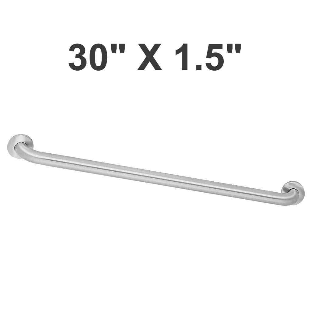 Bradley 8120-001300 Commercial Grab Bar, 1-1/2" Diameter x 30" Length, Stainless Steel - TotalRestroom.com