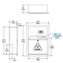 Bradley BX-989 Commercial Restroom Needle Disposal, Recessed-Mounted, Stainless Steel - TotalRestroom.com