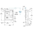 Bradley 5942 Combination Commercial Toilet Paper Dispenser w/ Disposal, Recessed-Mounted, Stainless Steel - TotalRestroom.com