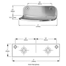 Bradley 900-00 Commercial BX Bar Soap Dish, Wall Mounted, Bar Soap, Stainless Steel - TotalRestroom.com