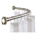 Bradley 9530-720000 Curved Stainless Steel Shower Rod, 72" Length, Stainless Steel