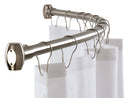 Bradley 9530-727800 Bradley 9530-720000 Curved Stainless Steel Shower Rod, 72" Length, Stainless Steel - TotalRestroom.com