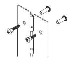 Bradley S0136 Toilet Partition Continuous Spring-Loaded Piano Hinge, Stainless Steel