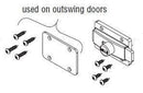 Bradley HDWC-S0109 Toilet Partition Swing Latch Kit for use with Bradley 1/2" Panels - TotalRestroom.com