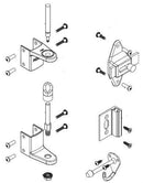 Bradley HDWT-SD2-SLFS Toilet Partition Door Hardware Kit, Surface-Latch for use with Bradley 1" Panels - TotalRestroom.com