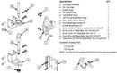 Bradley HDWT-SD2-SLFS Toilet Partition Door Hardware Kit, Surface-Latch for use with Bradley 1" Panels - TotalRestroom.com