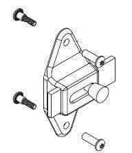 Bradley HDWT-S0189 Toilet Partition Surface-Mounted Door Latch for Bradley 1" Panels - TotalRestroom.com