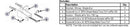 Bradley HDWC-S3FF Toilet Partition Wall F Bracket Hardware Kit for use with Bradley 1/2" Panels - TotalRestroom.com