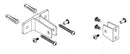 Bradley HDWC-S1PD Toilet Partition Dividing Panel Hardware Kit, Stainless Steel - TotalRestroom.com