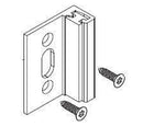 Bradley HDWT-S319 Toilet Partition Flat Strike/Keeper, Stainless Steel for use with Bradley 1" Panels - TotalRestroom.com