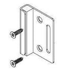 Bradley HDWC-S0451-06 Toilet Partition Flat Strike/Keeper, In-Swing for use with Bradley 1/2" Panels - TotalRestroom.com