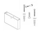 Bradley HDWP-S0451-24 Toilet Partition Shoe & Mounting Kit for use with Bradley 1" Panels - TotalRestroom.com
