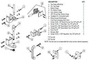 Bradley HDWT-ZD2 Toilet Partition Door Hardware Kit, Out-Swing for Bradley 1" Panels - TotalRestroom.com