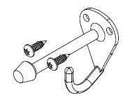 Bradley HDWC-S0011 Toilet Partition Coat Hook Inswing Kit, Stainless Steel - TotalRestroom.com