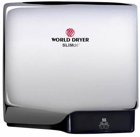 World Dryer SLIMdri(TM) L-970 Hand Dryer, Polished Chrome Al - TotalRestroom.com