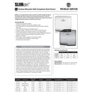 World Dryer SLIMdri L-971 Hand Dryer, Brushed Chrome Aluminum, Universal, Updated Part Number: L-971A