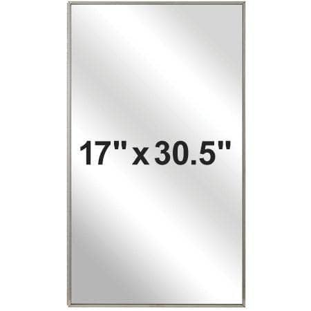 Bradley 175-102200 Commerical Medicine Cabinet, 17" W x 30.5" H, Semi-Recessed-Mounted, Stainless Steel w/ Satin Finish - TotalRestroom.com