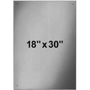 Bradley 7481-018300 Commercial Restroom Mirror, Frameless, 18" W x 30" H, Stainless Steel w/ Bright-Polished Finish - TotalRestroom.com