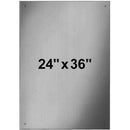 Bradley 7481-024360 Commercial Restroom Mirror, Frameless, 24" W x 36" H, Stainless Steel w/ Bright-Polished Finish - TotalRestroom.com