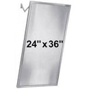 Bradley 782-024360 Commercial Restroom Mirror, Tilt Frame, 24" W x 36" H, Stainless Steel w/ Satin Finish - TotalRestroom.com