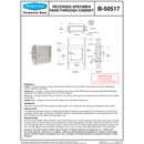 Bobrick B-50517 Commercial Specimen Cabinet, 12-3/8" W x 12-3/8" H x 5-1/2" D, Recessed-Mounted, Stainless Steel