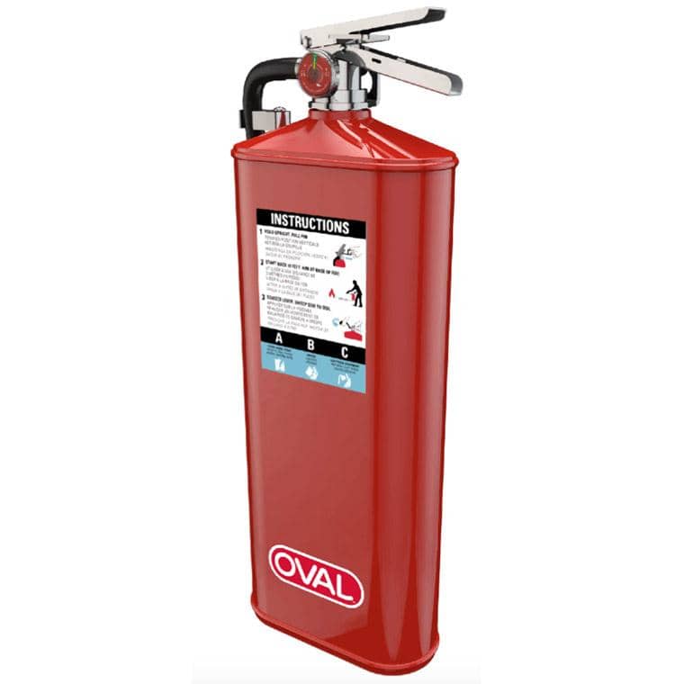 Oval 10HABC Fire Extinguisher, Surface Mounted