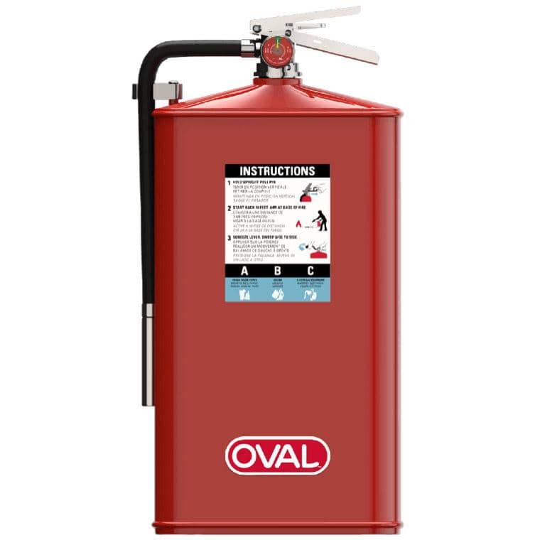 Oval 10JABC Fire Extinguisher, Oval Compatible Cabinet