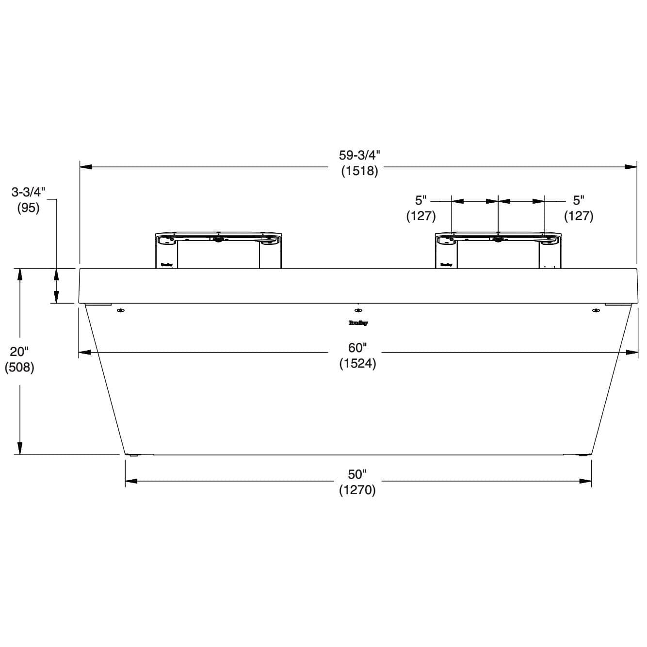 Bradley Verge with WashBar Technology - LVQ-Series, Two-Station, LVQD2 - TotalRestroom.com