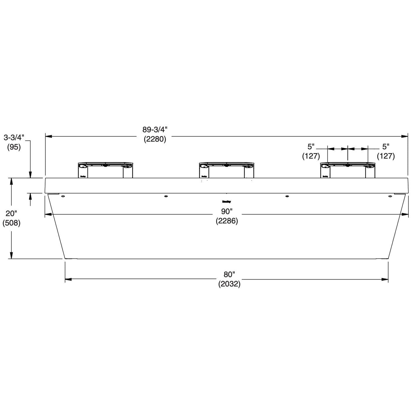 Bradley Verge with WashBar Technology - LVQ-Series, Three-Station, LVQD3 - TotalRestroom.com