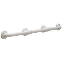 Bobrick B-980616X36 Commercial Grab Bar, 1-5/16" Diameter x 36" Length, Zinc w/ Vinyl Coating - TotalRestroom.com