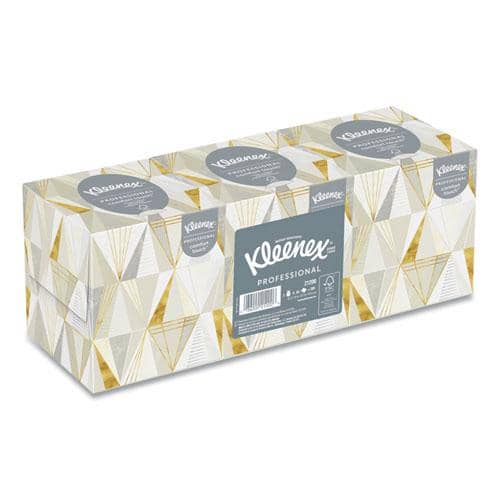 Kleenex Boutique White Facial Tissue, 2-Ply, Pop-Up Box, 95 Sheets/Box, 3 Boxes/Pack - KCC21200