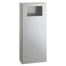 Bobrick B-35643 Commercial Restroom Sanitary Waste Bin, 45 L, Surface-Mounted, 15-3/4