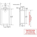 Bobrick B-3513 Commercial Restroom Sanitary Waste Bin, 2.3 L, Recessed-Mounted, 8-1/16" W x 14-1/8" H x 4-1/2" D, Stainless Steel - TotalRestroom.com