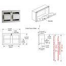 Bobrick B-35833 Commercial Paper Towel Dispenser, Recessed, Metal - TotalRestroom.com