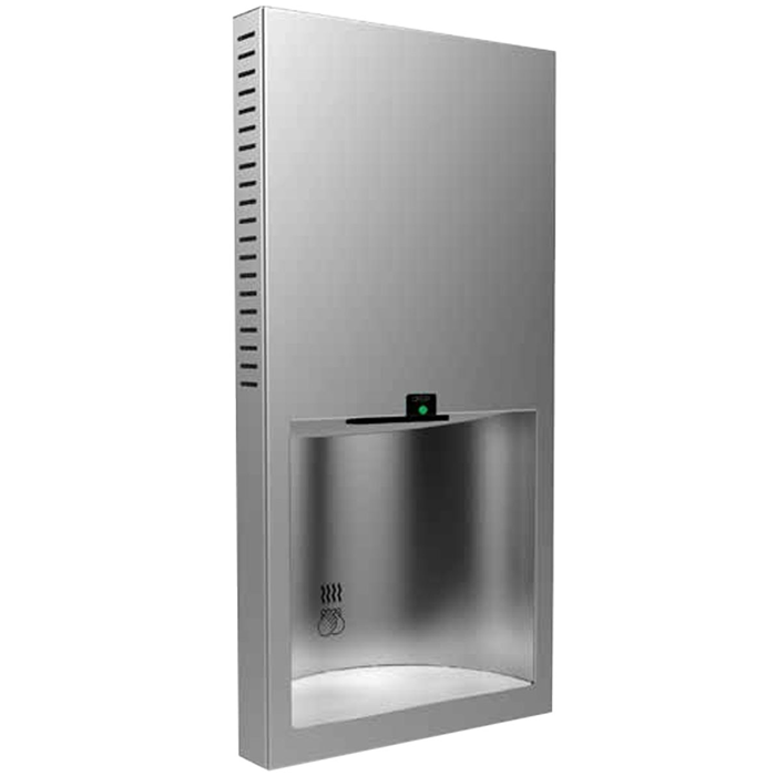Bobrick B-3725 Automatic Hand Dryer, 115 Volt, Recessed-Mounted, Stainless Steel