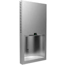 Bobrick B-3725 Automatic Hand Dryer, 230 Volt, Recessed-Mounted, Stainless Steel - TotalRestroom.com