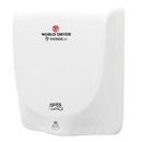 World Dryer VERDEdri Q-974A Suface-Mounted ADA Hand Dryer, White Aluminum, Updated Part Number: Q-974A2